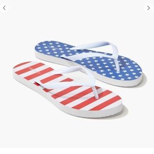 Forever 21 United States Flag Graphic Flip-Flop
